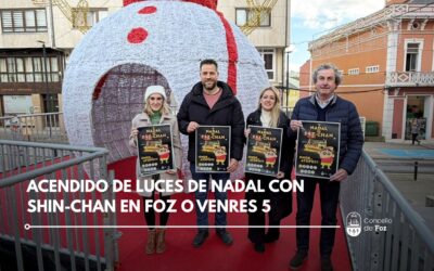 Acendido de luces de Nadal con SHIN-CHAN en Foz o venres 5