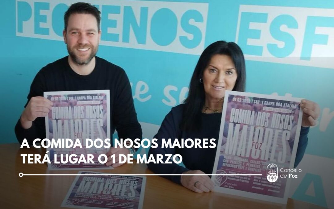 A comida anual dos maiores será o domingo 1 de marzo