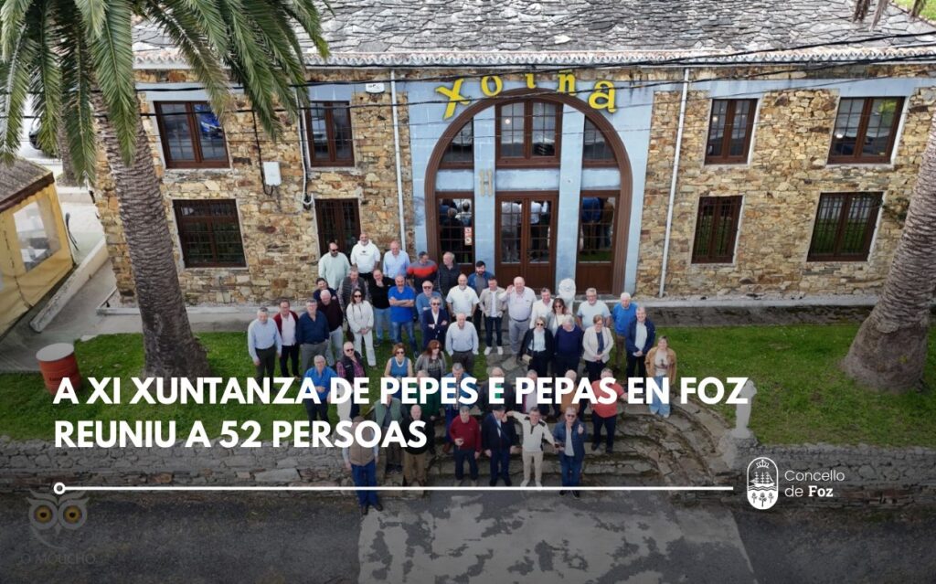 A XI Xuntanza de Pepes e Pepas en Foz reuniu a 52 persoas