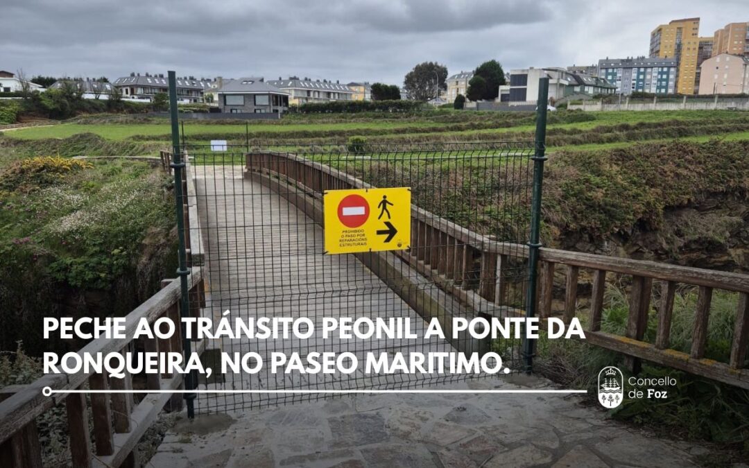 Peche ao tránsito peonil a Ponte da Ronqueira