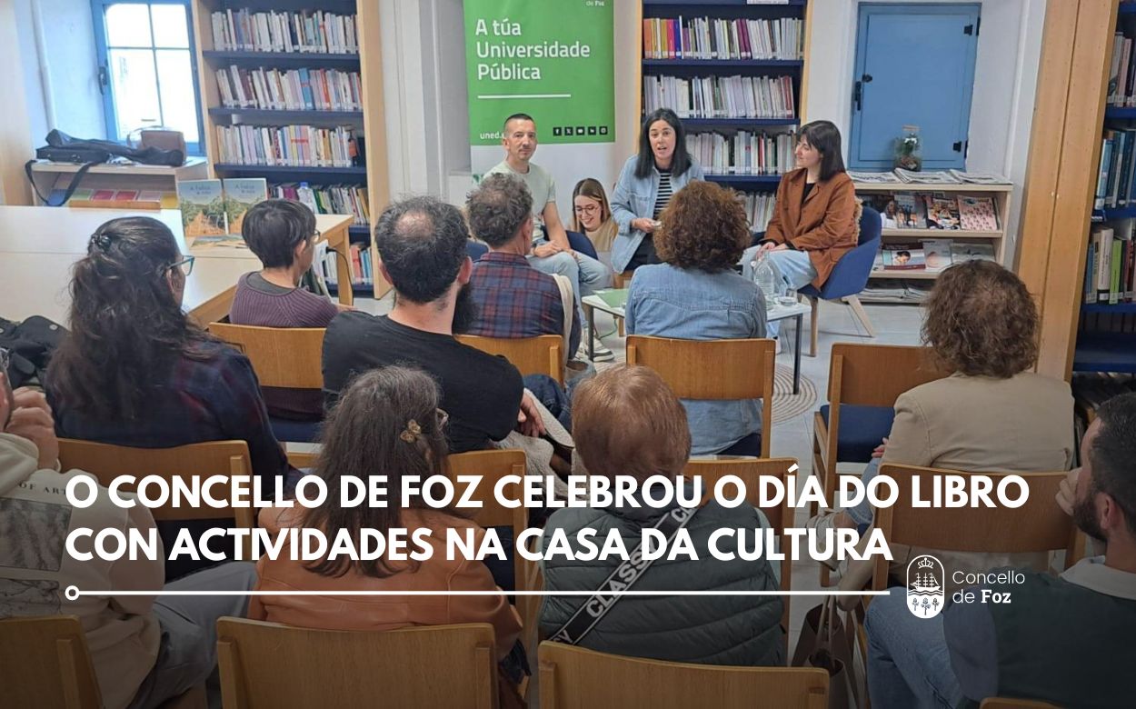 O Concello de Foz celebrou o Día do Libro con actividades na Casa da Cultura