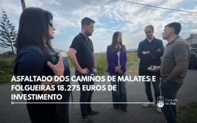 Asfaltado dos camiños de Malates e Folgueiras 18.275 euros de investimento
