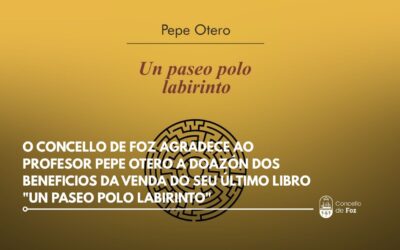 O Concello de Foz agradece ao profesor Pepe Otero a doazón dos beneficios da venda do seu último libro “Un paseo polo labirinto”