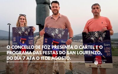 O Concello de Foz presenta o cartel e o programa das festas do San Lourenzo, que se celebrarán desde o día 7 ata o 11 de agosto.