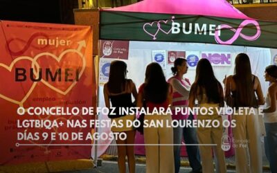 O Concello de Foz instalará Puntos Violeta e LGTBIQA+ nas festas do San Lourenzo os días 9 e 10 de agosto