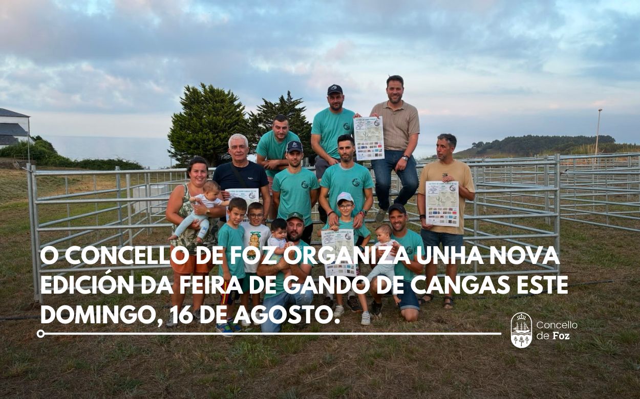 O Concello de Foz organiza una nova edición da Feira de Gando de Cangas este domingo, 16 de agosto.