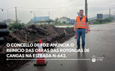 O Concello de Foz anuncia o reinicio das obras da rotondas de Cangas na estrada N-642