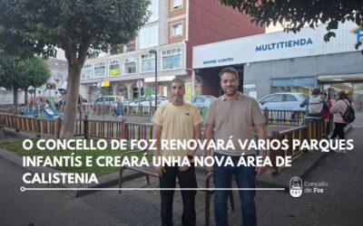 O Concello de Foz renovará varios parques infantís e creará unha nova área de calistenia