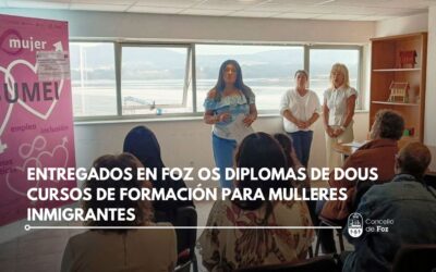 Entregados en Foz os diplomas de dous cursos de formación para mulleres inmigrantes